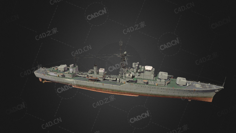 英国皇家海军果敢级驱逐舰澳洲皇家海军战斗级驱逐舰C4D模型下载Daring 3d model - C4D之家 - 81.jpg