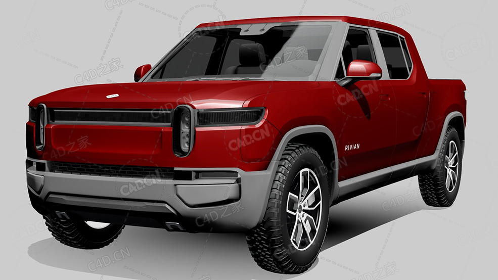 美国Rivian-r1t电动探险车2018款C4D汽车模型下载 - C4D之家 - 814.jpg
