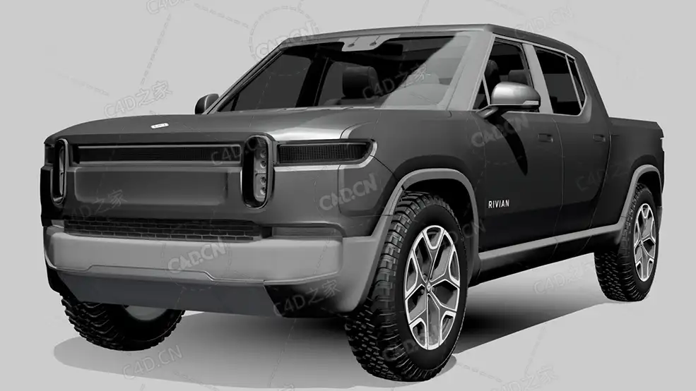 美国Rivian-r1t探索电动探险车2022款C4D汽车模型下载 - C4D之家 - 816.jpg