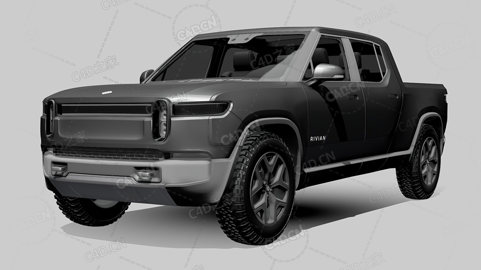 美国Rivian-r1t冒险电动探险车2022款C4D汽车模型下载 - C4D之家 - 815.jpg