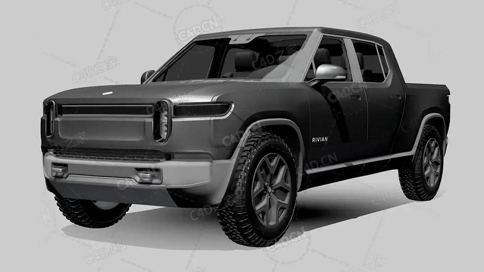 美国Rivian-r1t冒险电动探险车2022款C4D汽车模型下载 - C4D之家 - 815.jpg