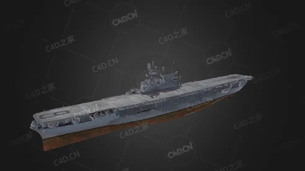 美国海军企业号航空母舰进取号勇往号第六艘航空母舰C4D模型下载Enterprise 3d model - C4D之家 - 101.jpg