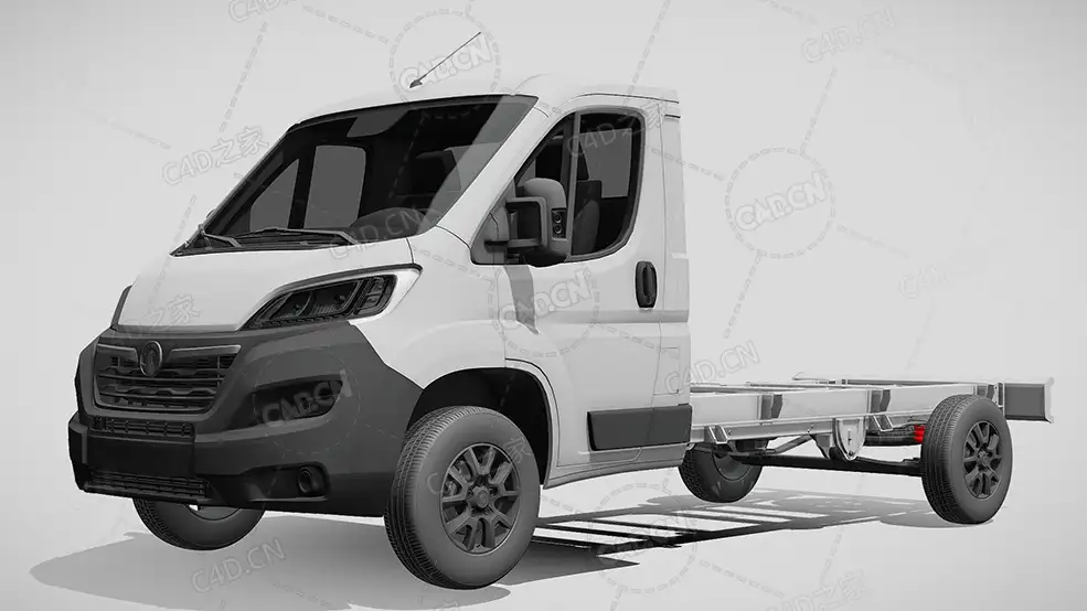 沃克斯豪尔movano板车卡车货车运输车辆汽车2022款C4D汽车模型下载