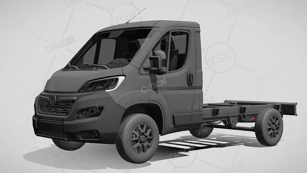 沃克斯豪尔movano板车卡车货车运输车辆汽车2022款C4D汽车模型下载