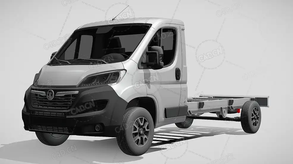 沃克斯豪尔movano板车卡车货车运输车辆汽车2022款C4D汽车模型下载