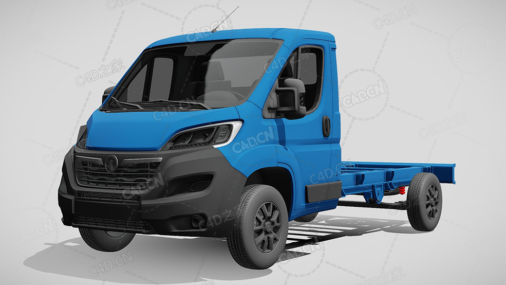 沃克斯豪尔movano板车卡车货车运输车辆汽车2022款C4D汽车模型下载