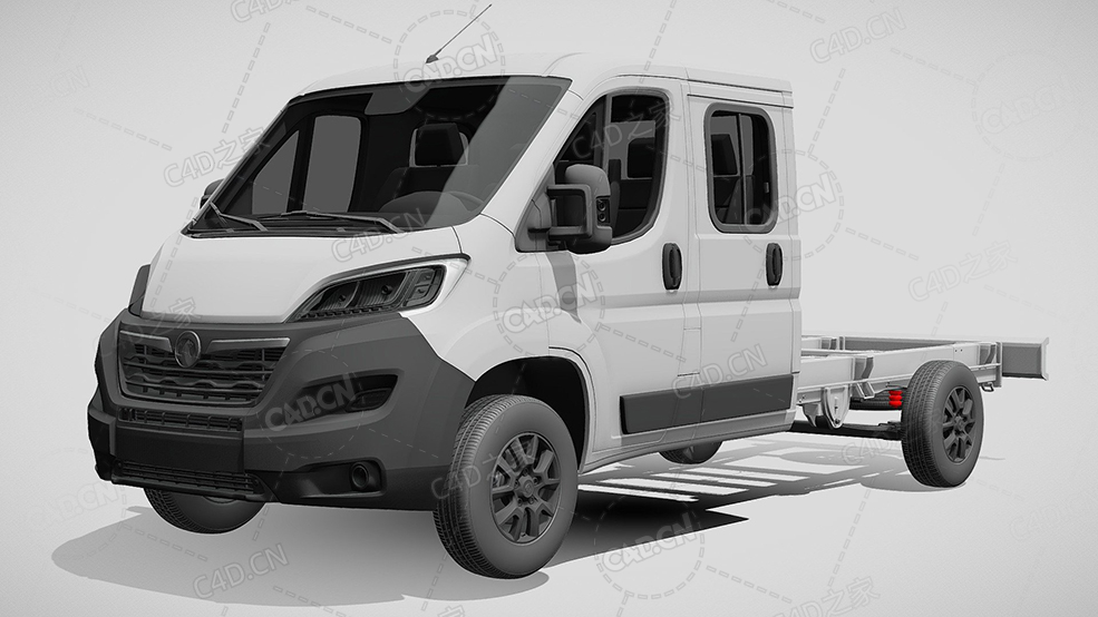 沃克斯豪尔movano板车卡车货车运输车辆汽车2022款C4D汽车模型下载 - C4D之家 - 888.jpg