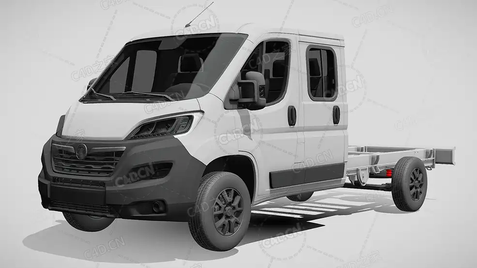 沃克斯豪尔movano板车卡车货车运输车辆汽车2022款C4D汽车模型下载 - C4D之家 - 888.jpg