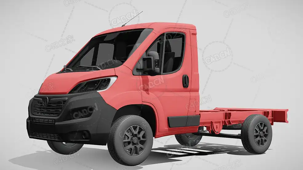 沃克斯豪尔movano板车卡车货车运输车辆汽车2022款C4D汽车模型下载