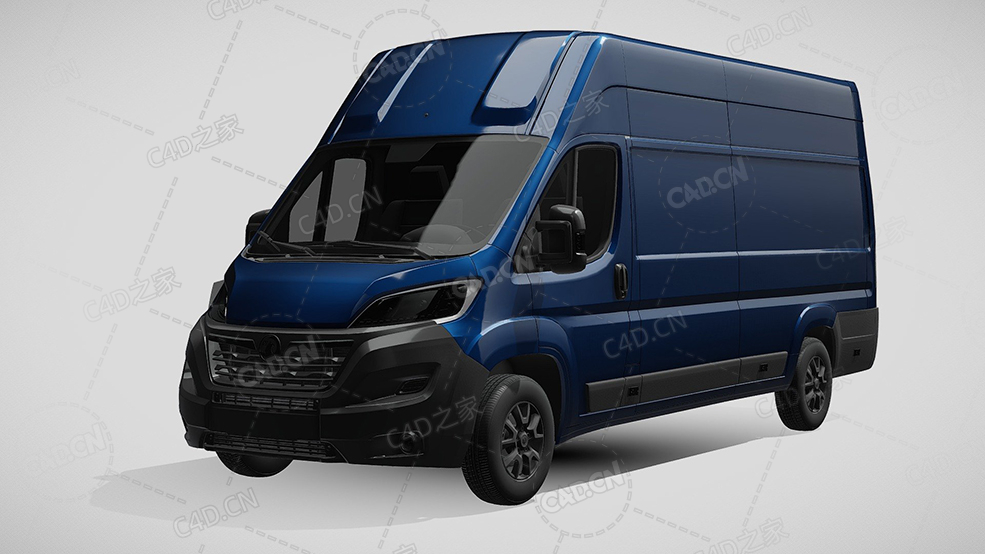 沃克斯豪尔movano封闭车厢面包车货车2022款C4D汽车模型下载 - C4D之家 - 910.jpg