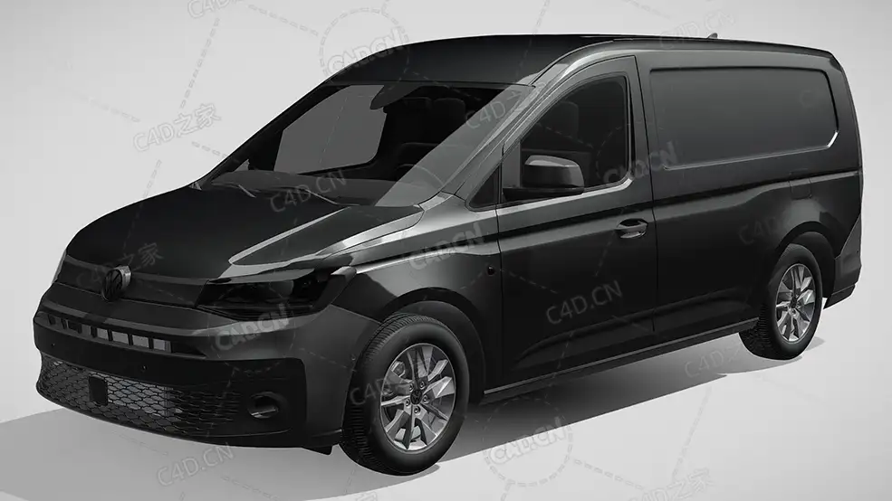 大众caddy-commerce面包车商务车2021款C4D汽车模型下载 - C4D之家 - 932.jpg