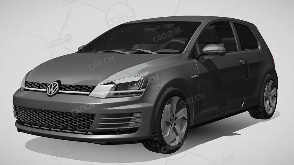 大众高尔夫gti家用汽车轿车2015款C4D汽车模型下载 - C4D之家 - 941.jpg