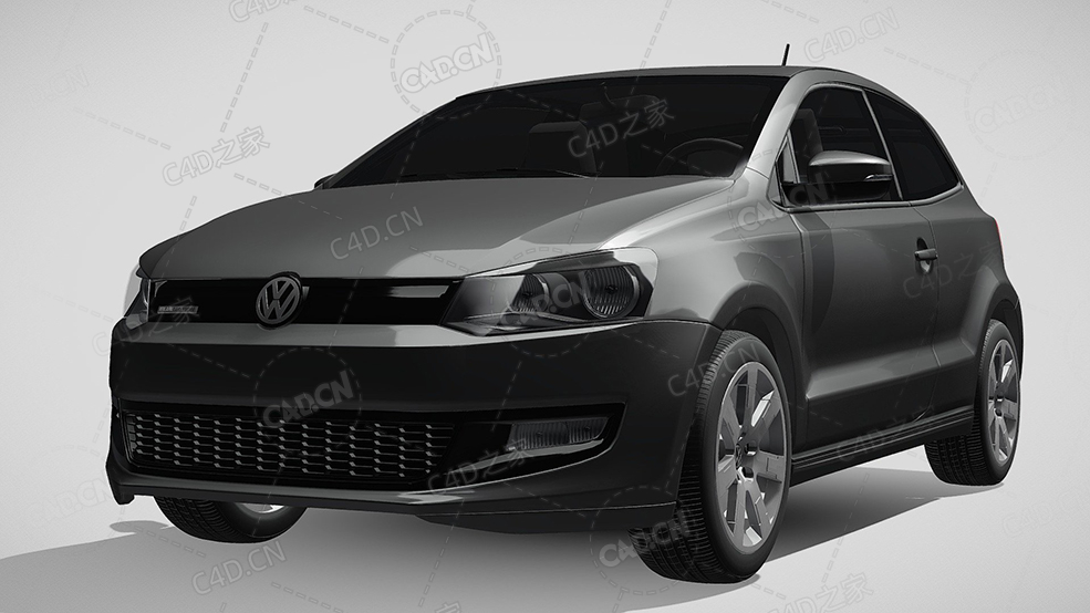 大众polo-bluegt家用汽车轿车2012款C4D汽车模型下载