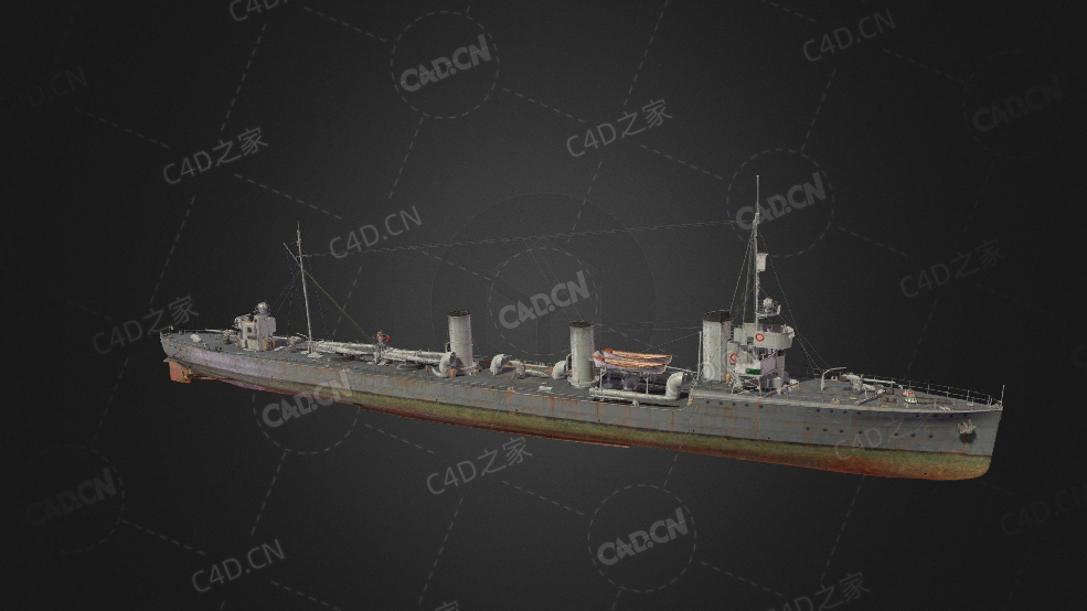 德国海军G-101级驱逐舰C4D模型下载G 101 3d model - C4D之家 - 121.jpg