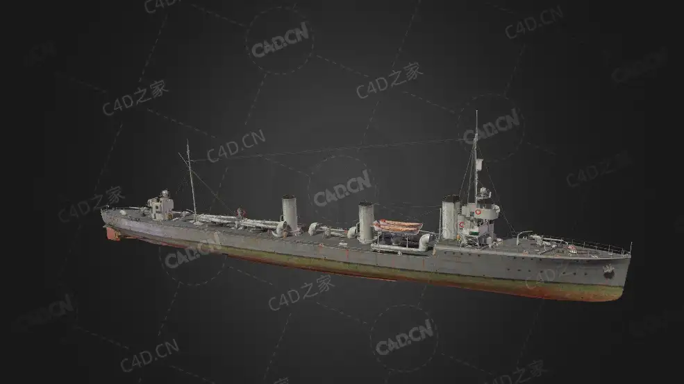 德国海军G-101级驱逐舰C4D模型下载G 101 3d model - C4D之家 - 121.jpg
