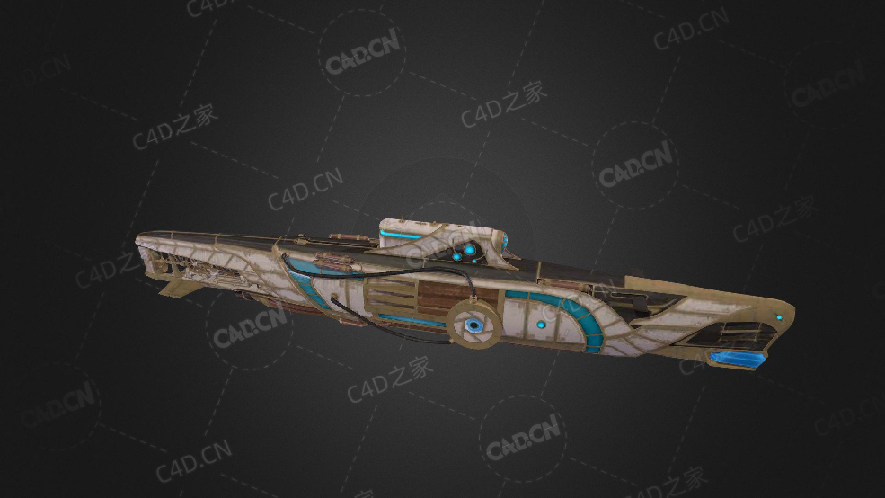 苏联海军矛隼海东青1143型航空母舰C4D模型下载Gerfalcon 3d model - C4D之家 - 128.jpg