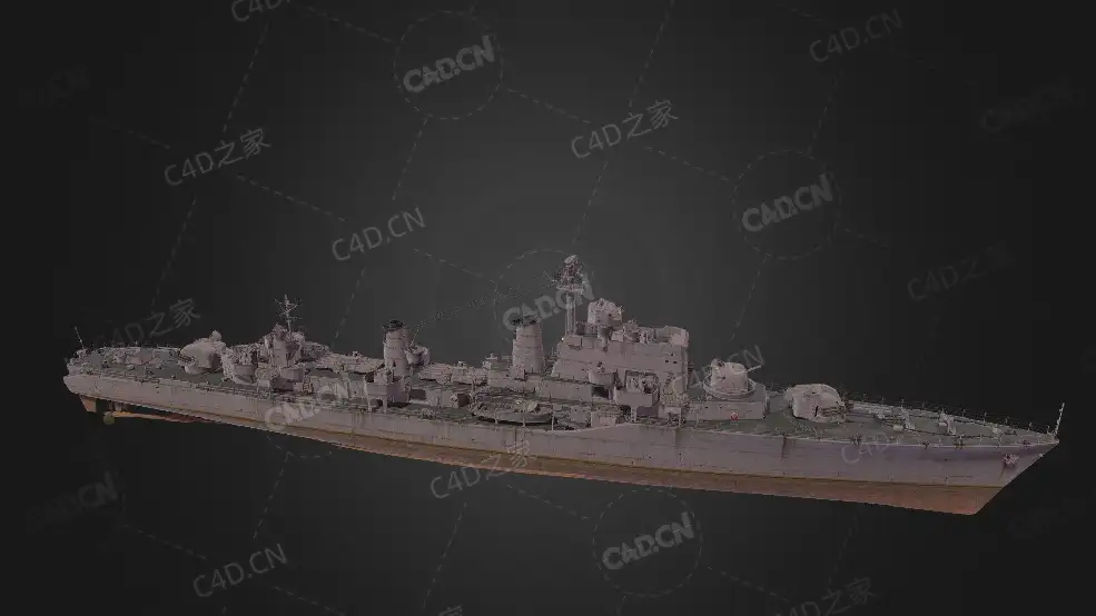 瑞典海军哈兰号驱逐舰哈兰级驱逐舰C4D模型下载Halland 3d model - C4D之家 - 144.jpg