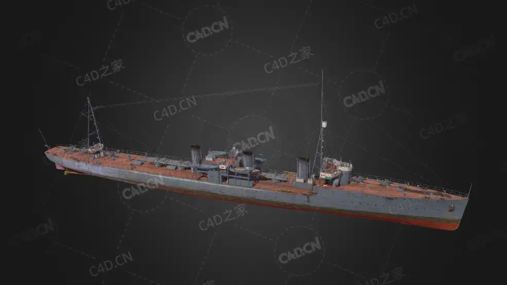 俄国海军伊贾斯拉夫驱逐舰C4D模型下载Izyaslav 3d model - C4D之家 - 177.jpg