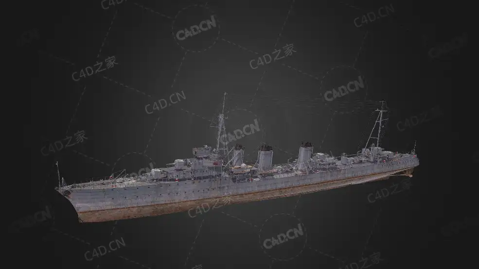 英国皇家海军豹级护卫舰C4D模型下载Jaguar 3d model - C4D之家 - 179.jpg
