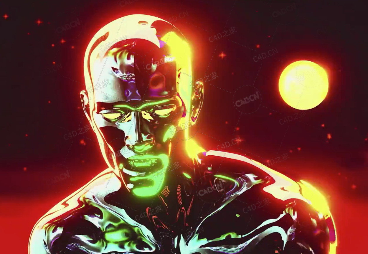 C4D搭配Octane渲染器制作3D彩色彩虹动画风格教程Skillshare – 3D Chromatic Iridescent Animation Style in Cinema 4D Octane Render