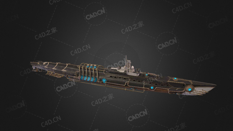 美国海军杀人鲸新型无人潜艇C4D模型下载Killer Whale 3d model - C4D之家 - 197.jpg