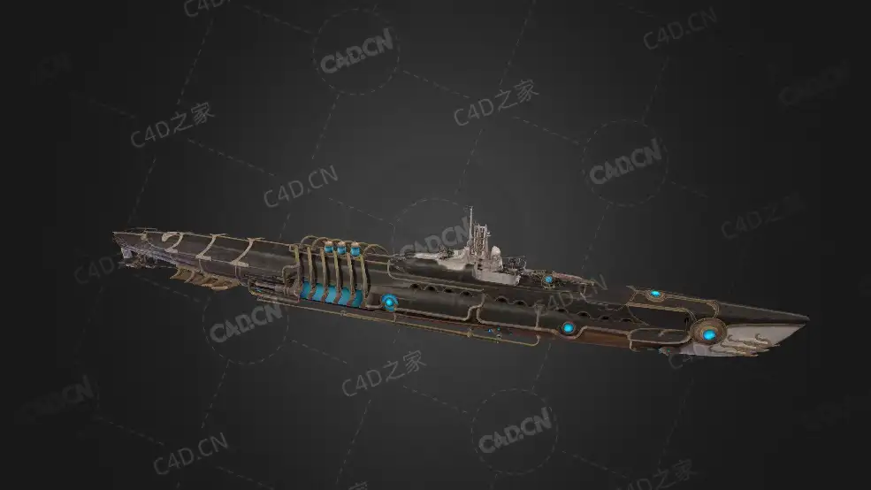 美国海军杀人鲸新型无人潜艇C4D模型下载Killer Whale 3d model - C4D之家 - 197.jpg