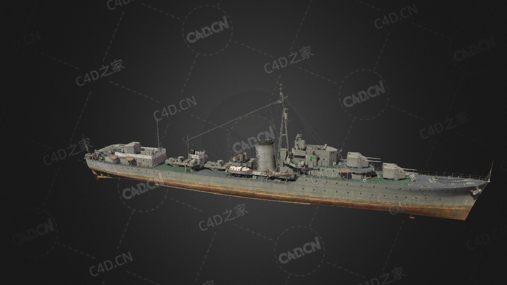 西班牙皇家海军雷电号驱逐舰C4D模型下载Lightning 3d model - C4D之家 - 226.jpg