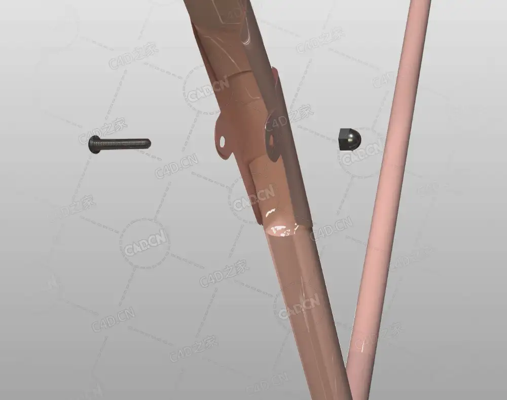 可折叠移动晾衣架动画工程 - C4D之家 - 3.png