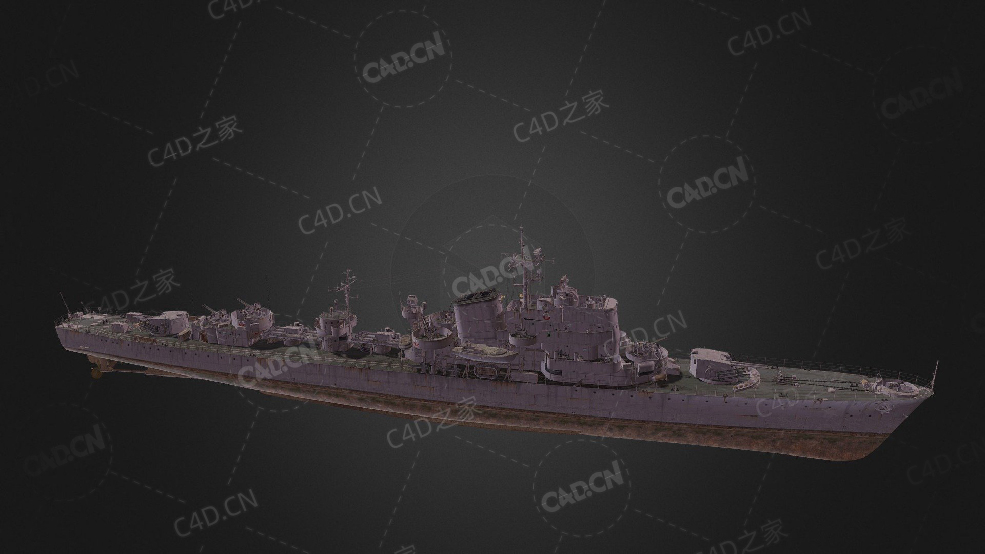 瑞典海军厄兰级驱逐舰一型火炮驱逐舰C4D模型下载Oland 3d model - C4D之家 - 283.jpg