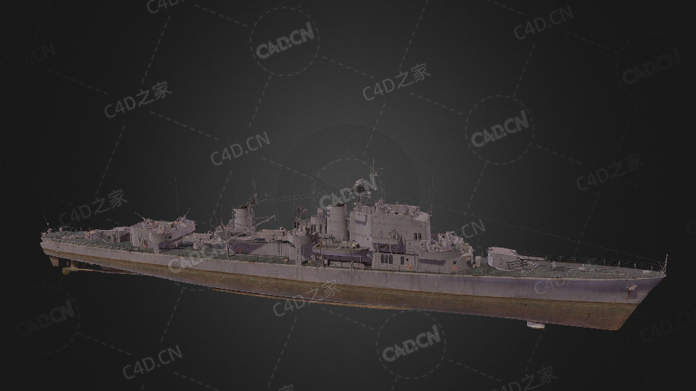 瑞典海军东约特兰导弹驱逐舰C4D模型下载Ostergotland 3d model - C4D之家 - 289.jpg