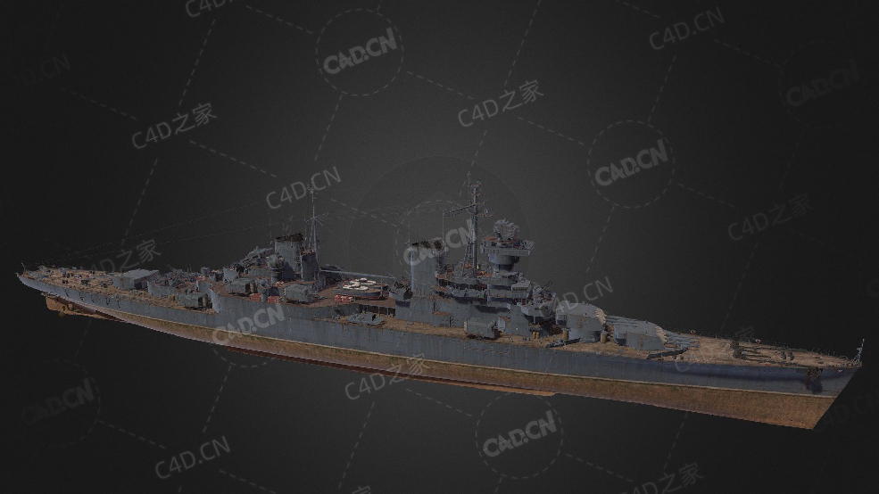 苏联海军彼得罗巴格拉季昂巡洋舰C4D模型下载P Bagration 3d model - C4D之家 - 290.jpg