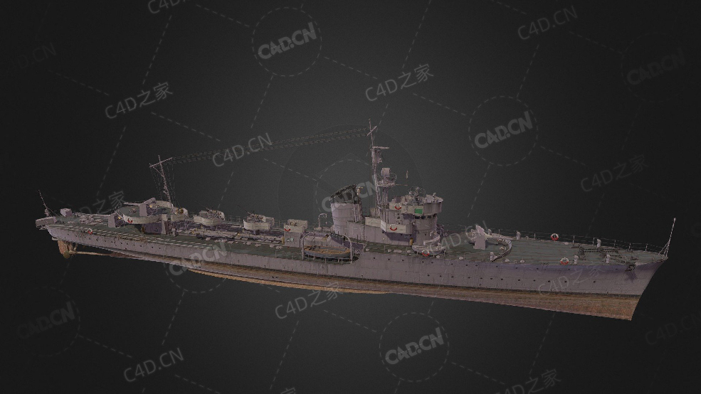 意大利皇家海军罗慕路斯号斯皮卡级轻型驱逐舰C4D模型下载Romulus 3d model - C4D之家 - 310.jpg