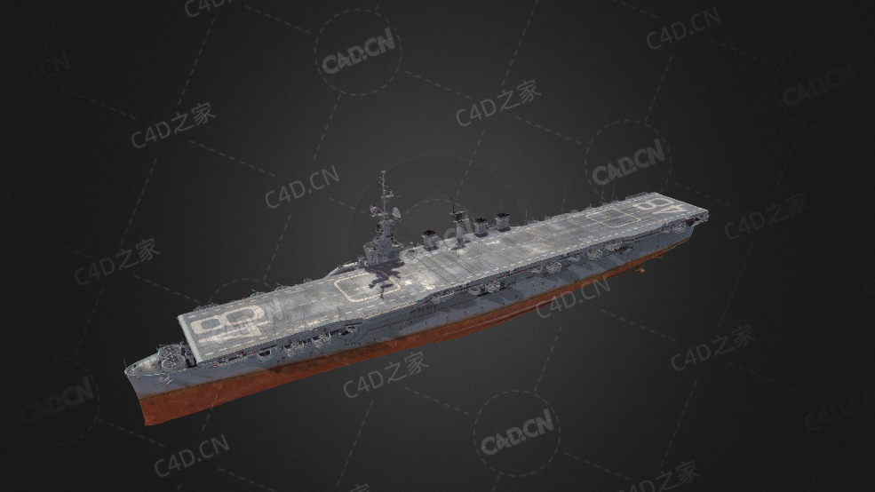 美国海军塞班岛号航空母舰C4D模型下载Saipan 3d model - C4D之家 - 315.jpg