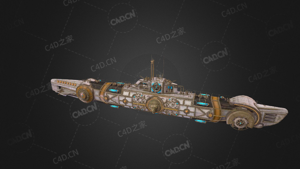 美国海军海狮级潜艇C4D模型下载Seelowe 3d model - C4D之家 - 320.jpg