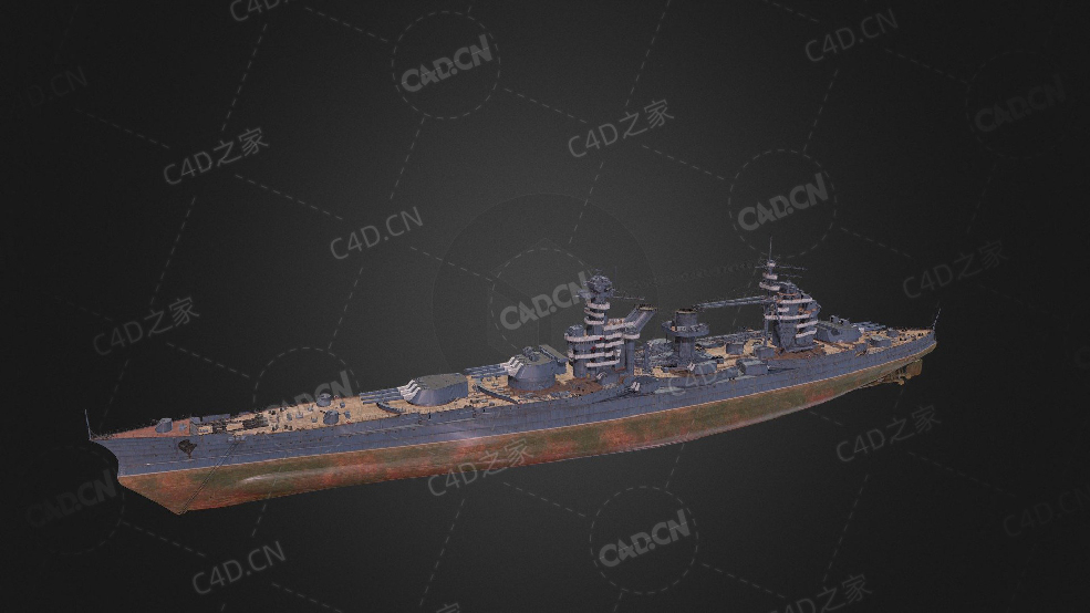 苏联海军锡诺普战列舰C4D模型下载Sinop 3d model - C4D之家 - 329.jpg