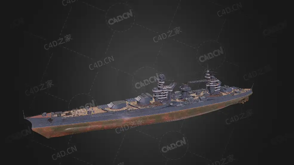 苏联海军锡诺普战列舰C4D模型下载Sinop 3d model - C4D之家 - 329.jpg