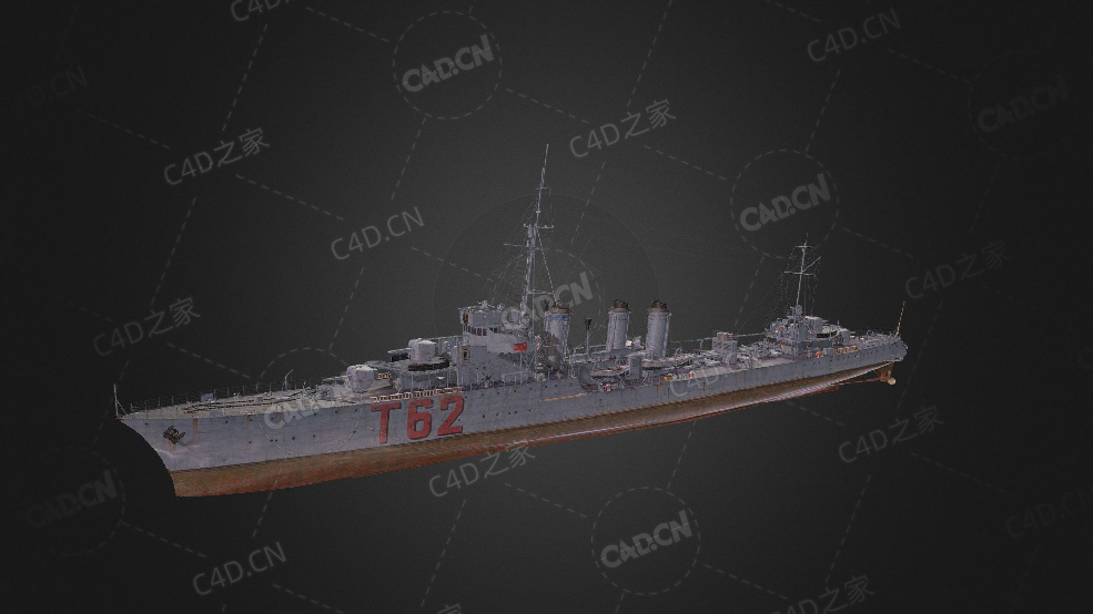 美国海军热风号巡逻舰美军巡逻舰C4D模型下载Siroco 3d model - C4D之家 - 330.jpg
