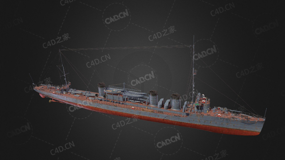 苏联海军守卫号驱逐舰C4D模型下载Storozhevoi 3d model - C4D之家 - 341.jpg