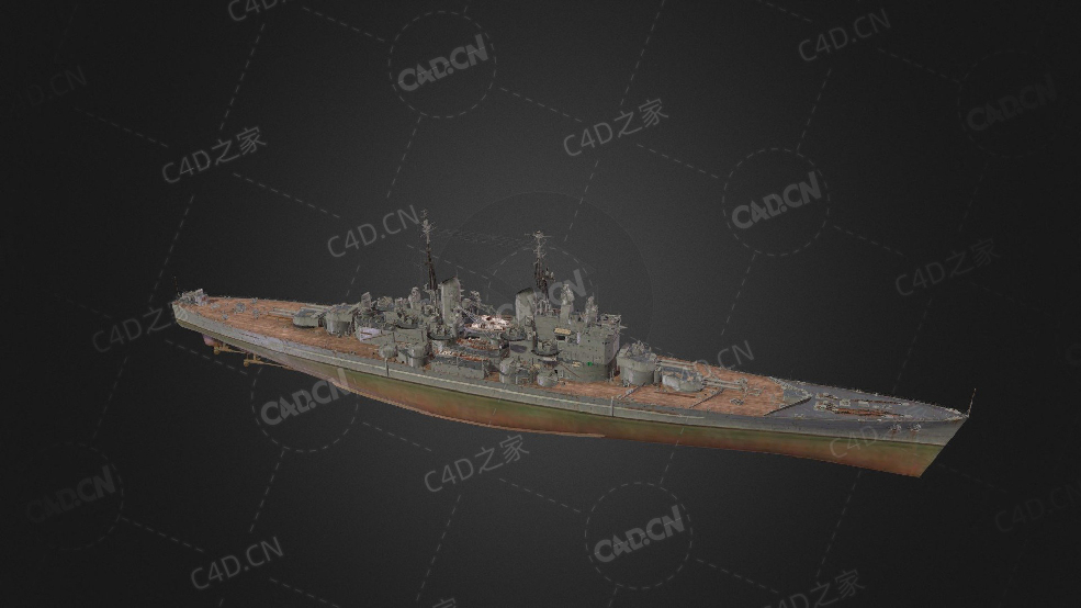 英国皇家海军前卫号战列舰C4D模型下载Vanguard 3d model