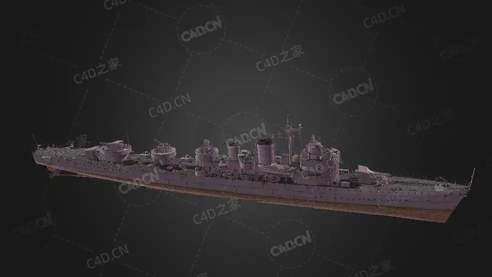 瑞典海军维斯比级驱逐舰一型驱逐舰C4D模型下载Visby 3d model - C4D之家 - 372.jpg