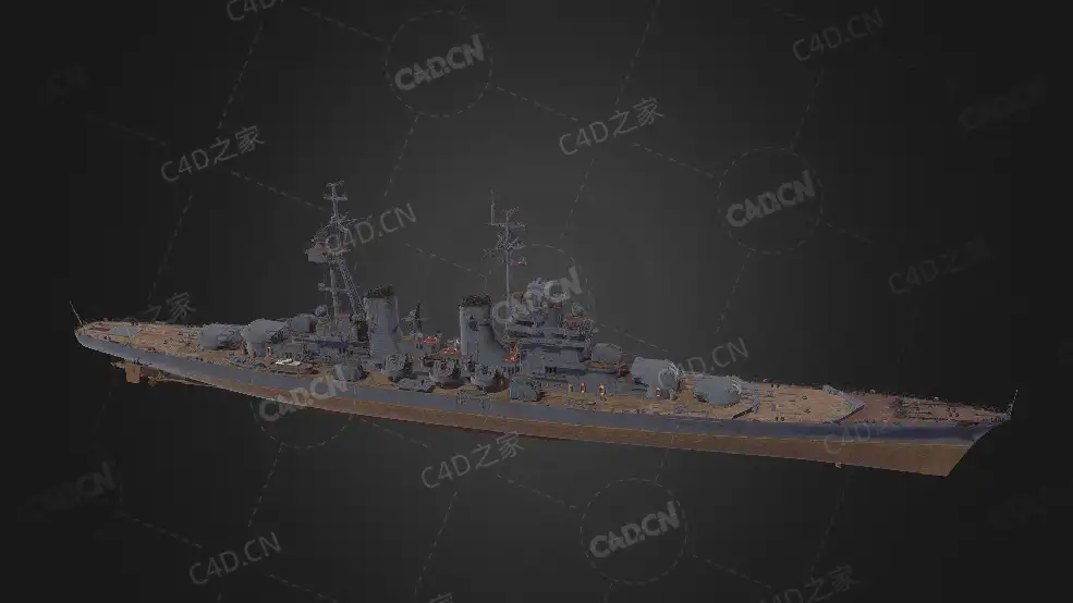 俄罗斯海军伏罗希洛夫巡洋舰C4D模型下载Voroshilov 3d model - C4D之家 - 374.jpg