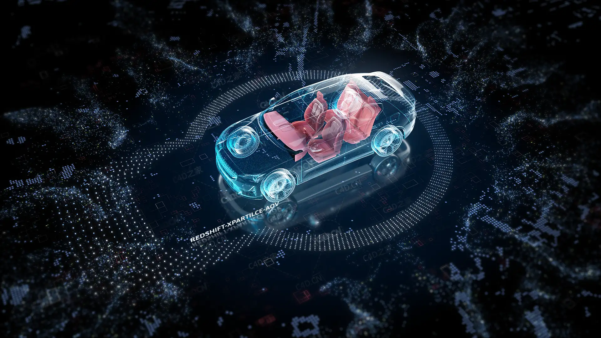 C4D XP粒子作品单帧