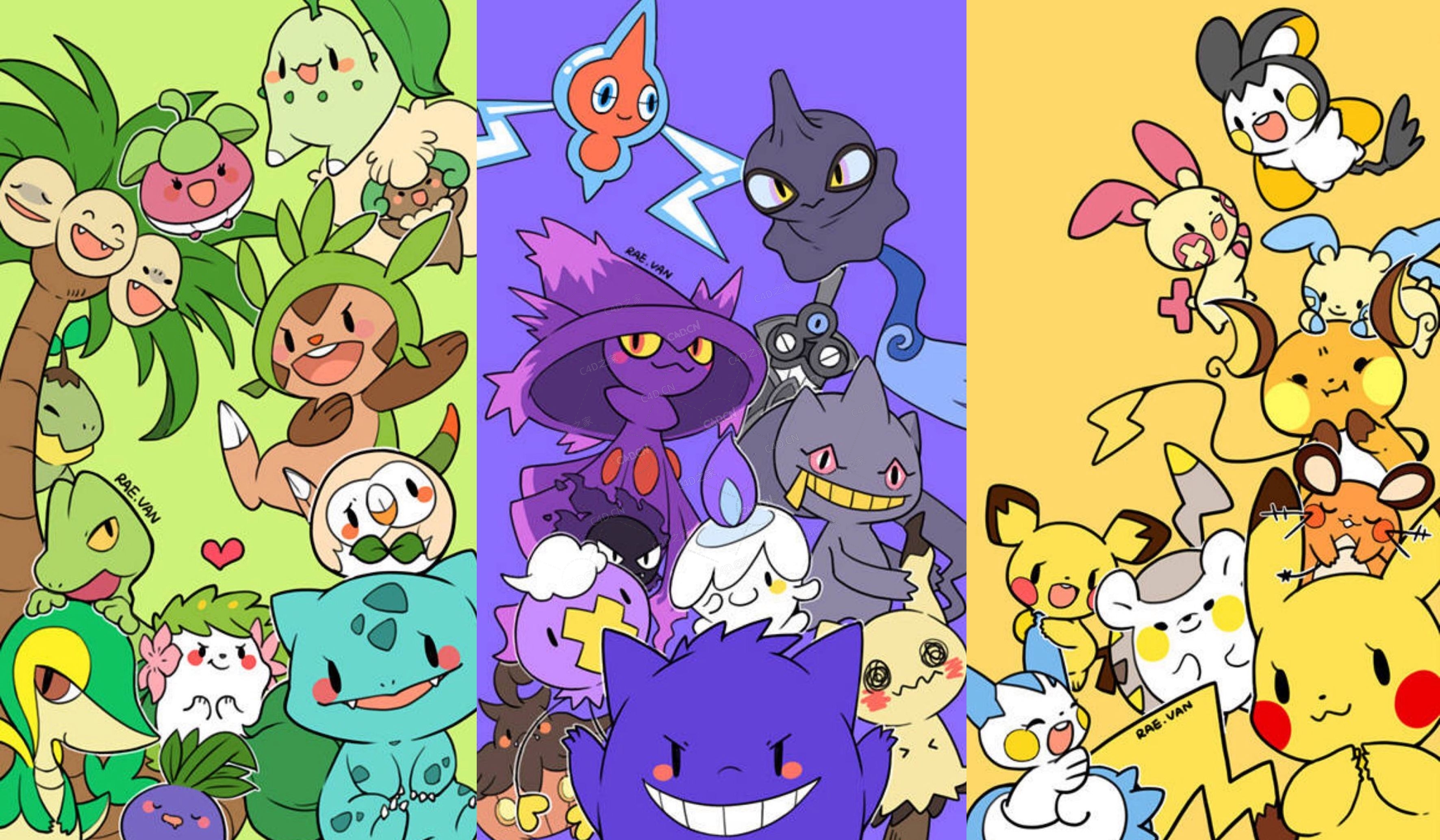 981个游戏宝可梦卡通动漫角色模型合集Pokemon