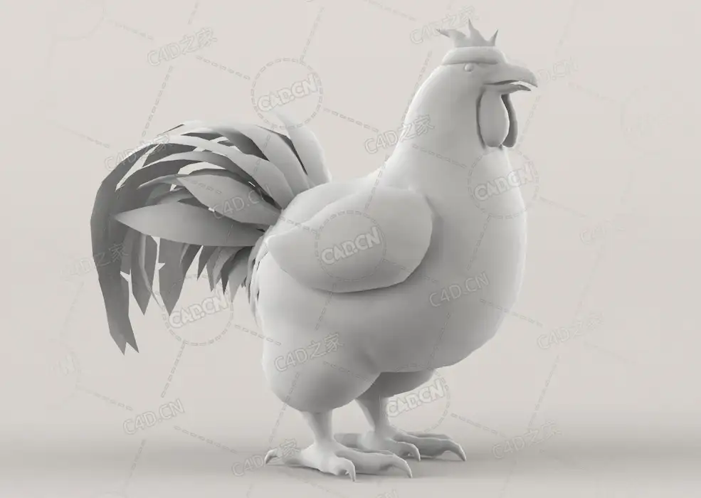 公鸡模型cock
