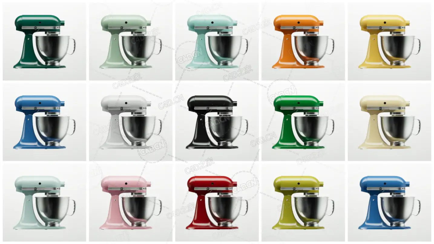 40幅灰猩猩产品布光环境贴图素材Greyscalegorilla Area Light Maps Vol 2 - C4D之家 - KitchenAidCollageHD-1434x806.jpg