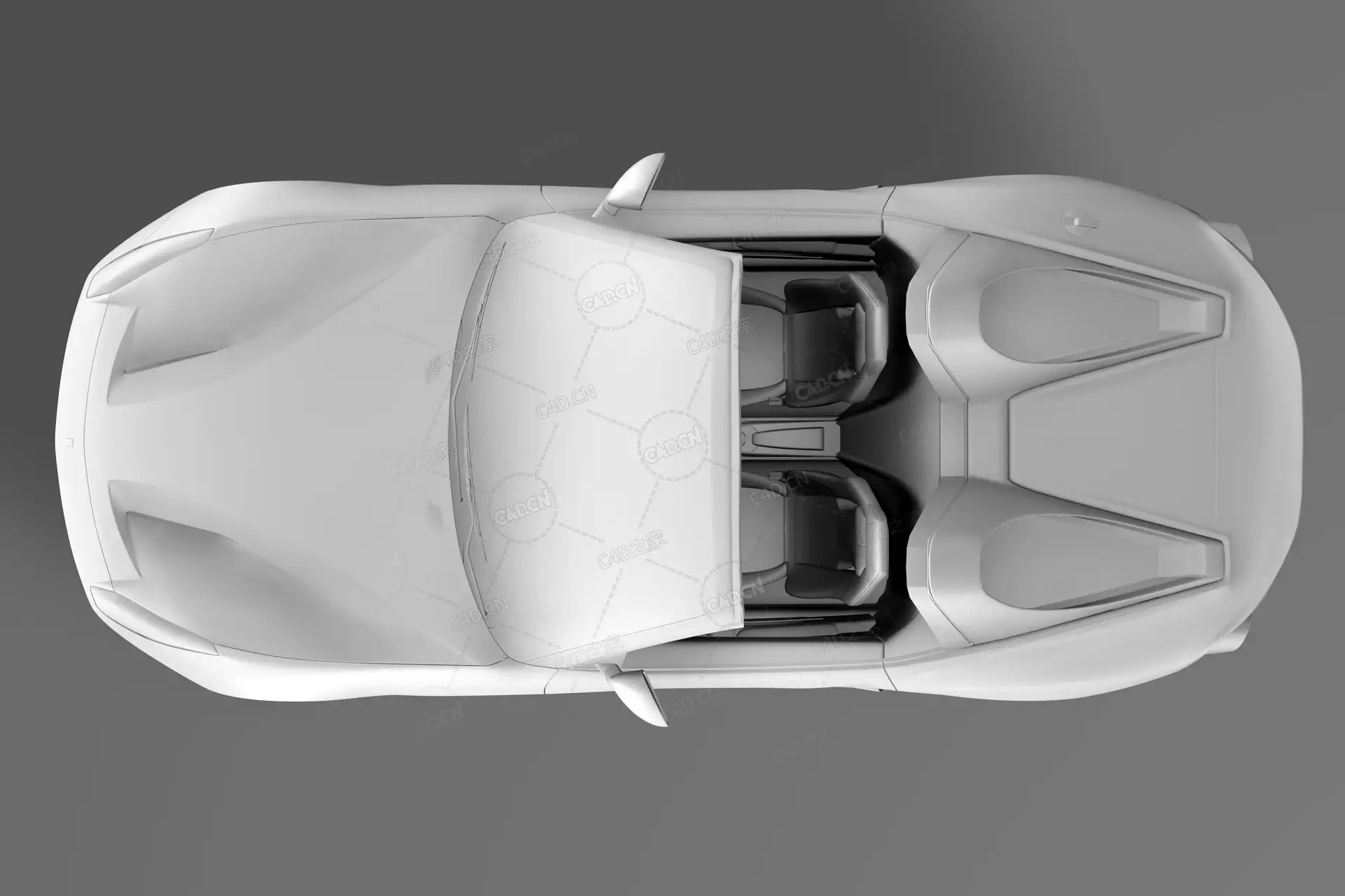 跑车 - C4D之家 - 白膜2.png