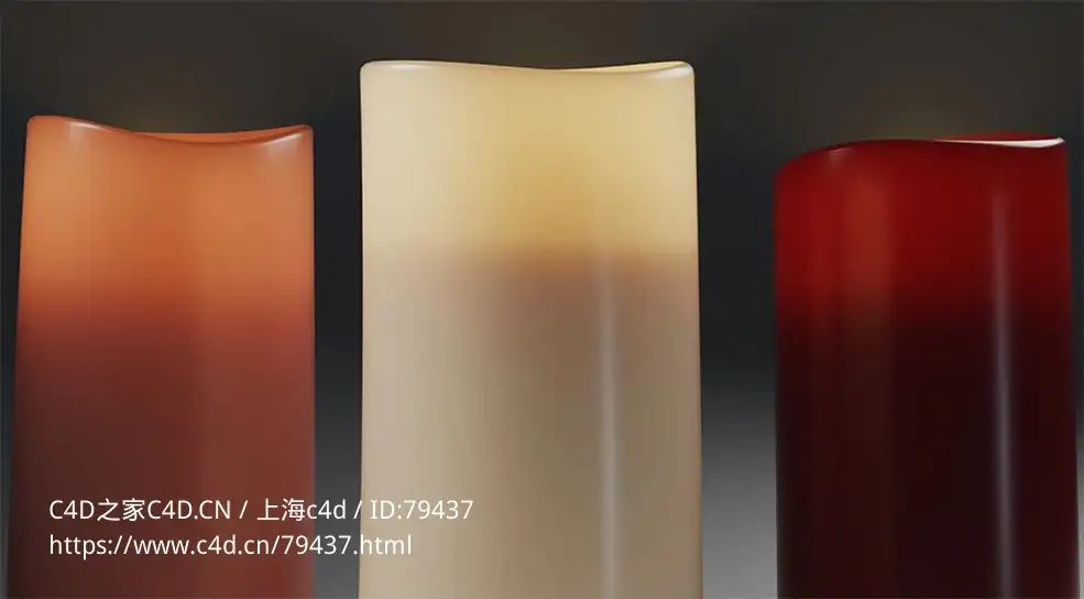20个C4D Redshift蜡烛SSS材质球Wax RS Standard