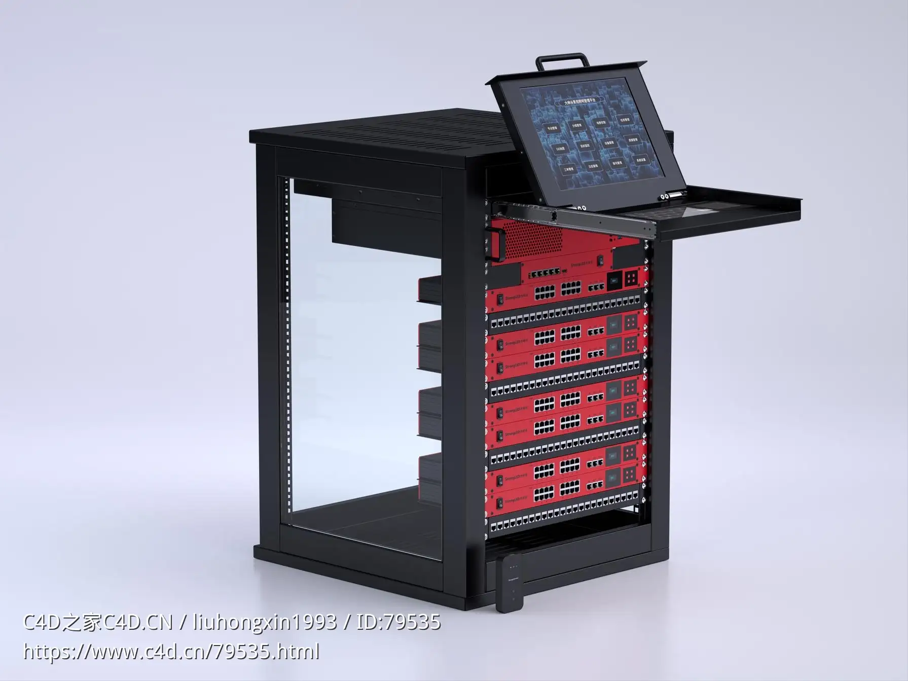 机柜控制器产品渲染 - C4D之家 - 2.jpg