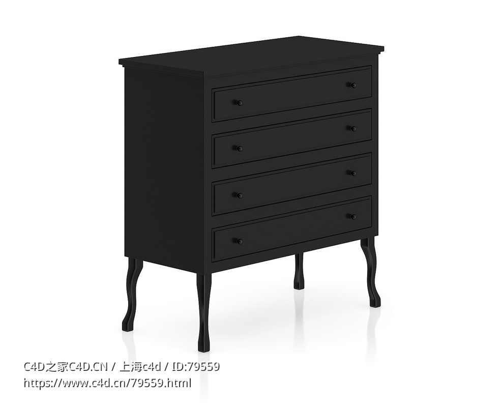 梳妆柜C4D模型下载dresser - C4D之家 - 16.jpg