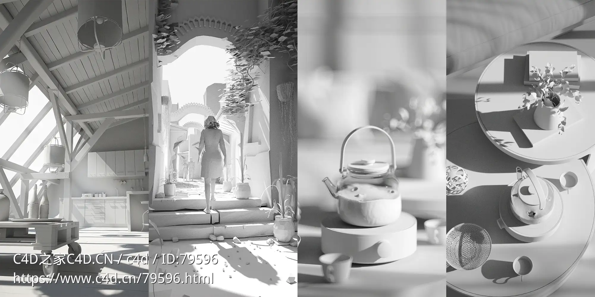 C4D OCTANE HDR灯光教程含hdr及练习工程